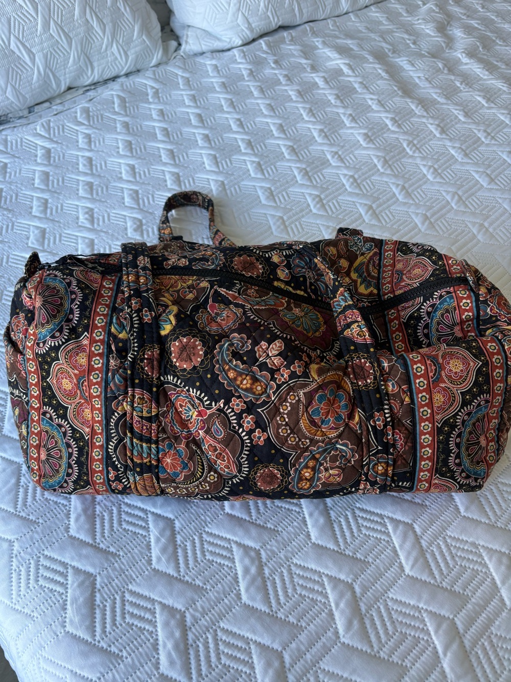 Vera Bradley small duffle harvest fall print EUC
